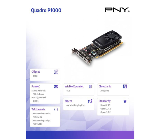 PNY Quadro P1000 4GB GDDR5 - 382964 - zdjęcie 5